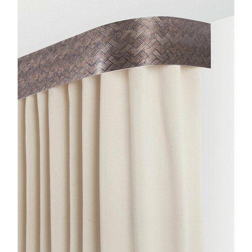 Карниз для штор LEGRAND Кант потолочный с планкой трехрядный венге 200 см