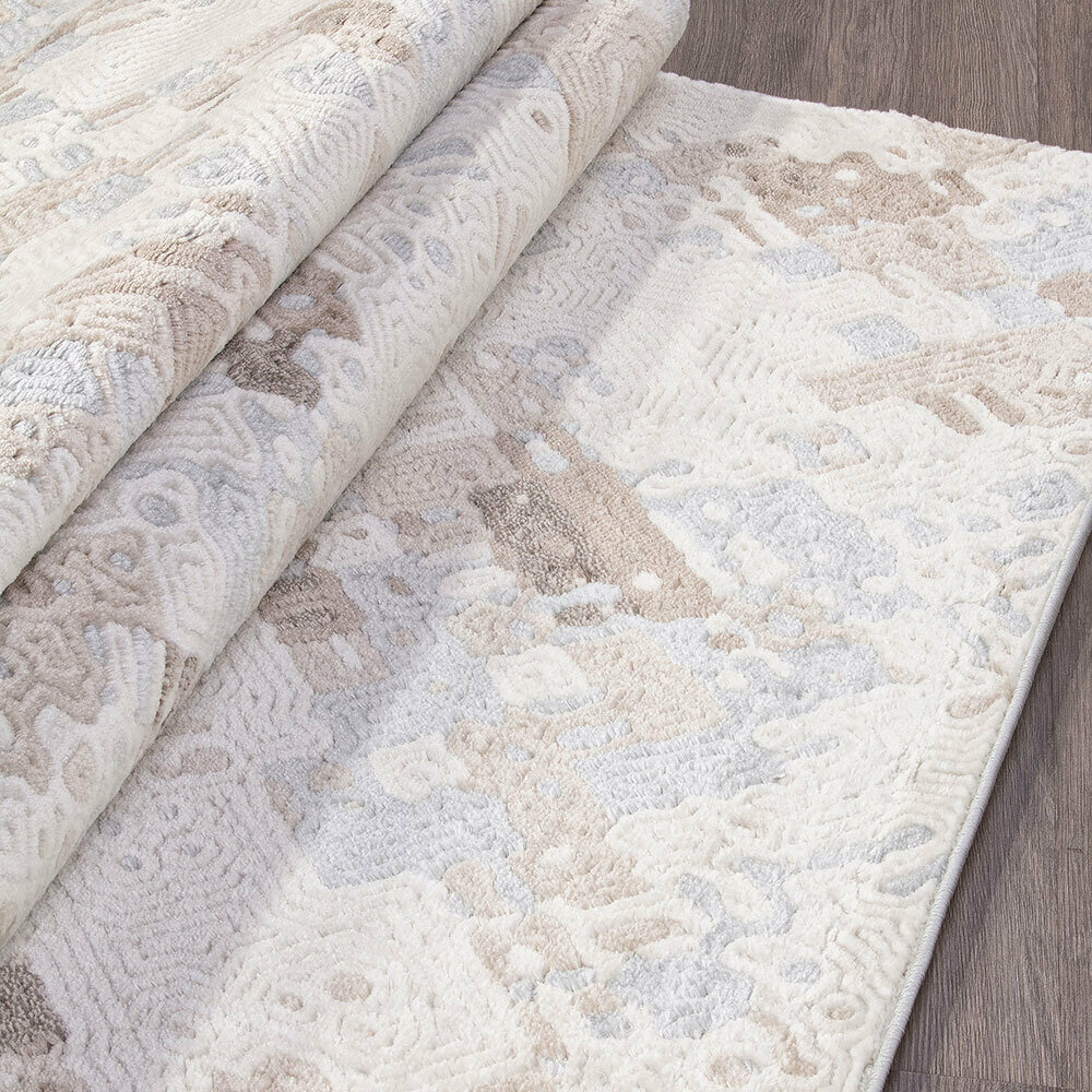 фото Ковер 0,8х1,5 м прямоугольный Miranda D958 кремовый