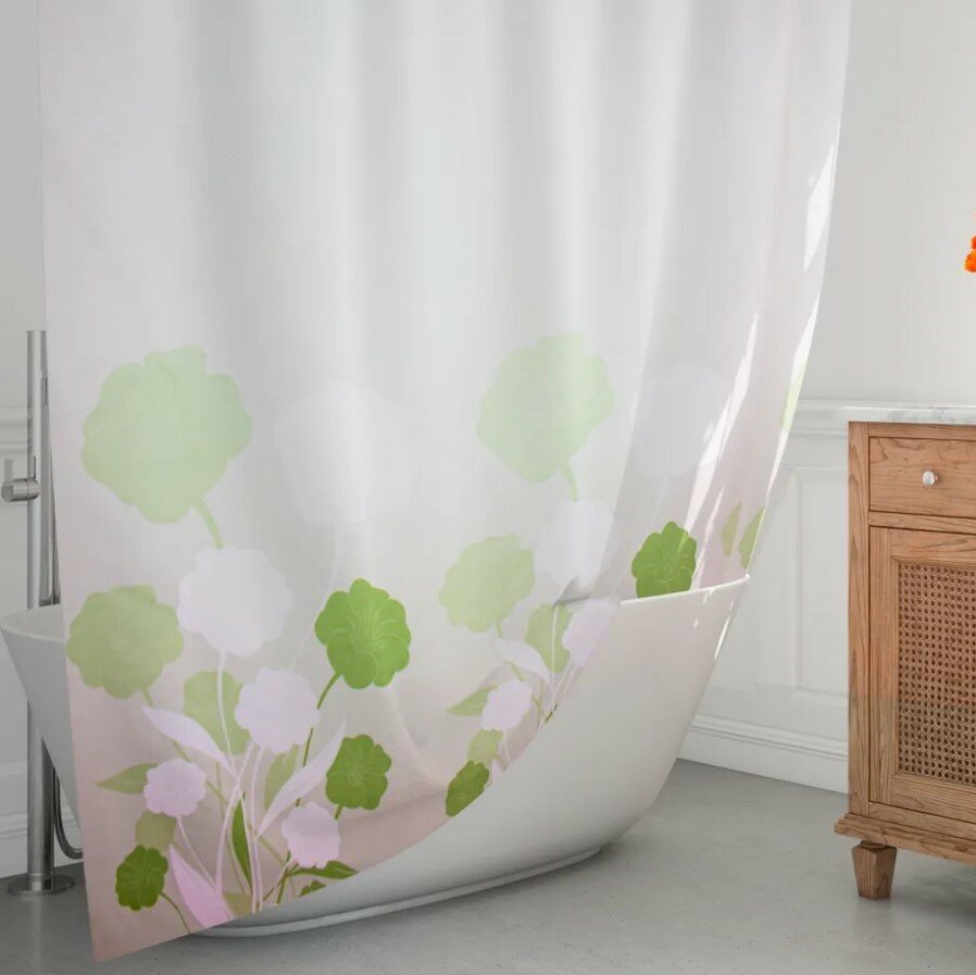 фото Штора для ванной комнаты"MIRANDA", размер 180*200 см.