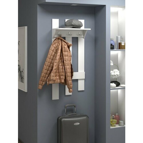 Вешалка навесная ФМ Династия 1 ЛДСП белый шагрень 06002 2650₽