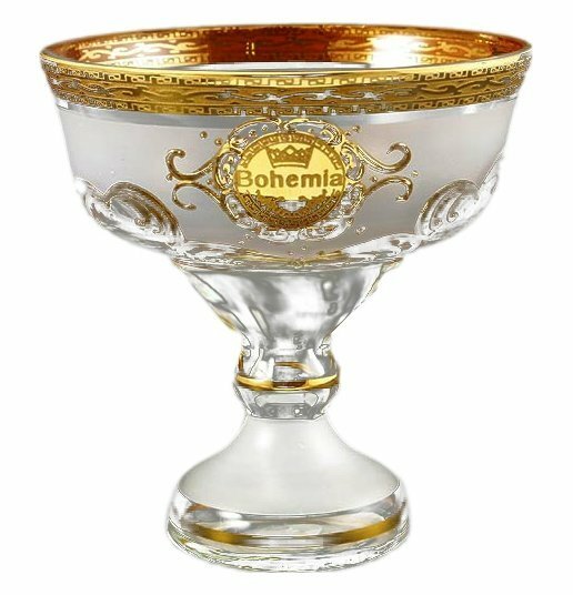 фото Конфетница 13 см н/н Bohemia "Богемия /Антик золото" B-G / 166172