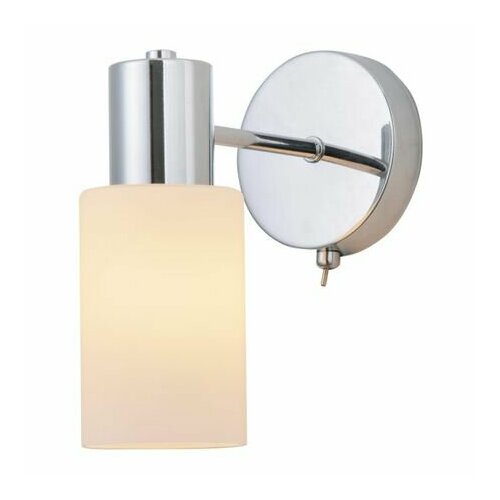 Бра SCHAFFNER Ovest 1xE14 40Вт стекло металл хром