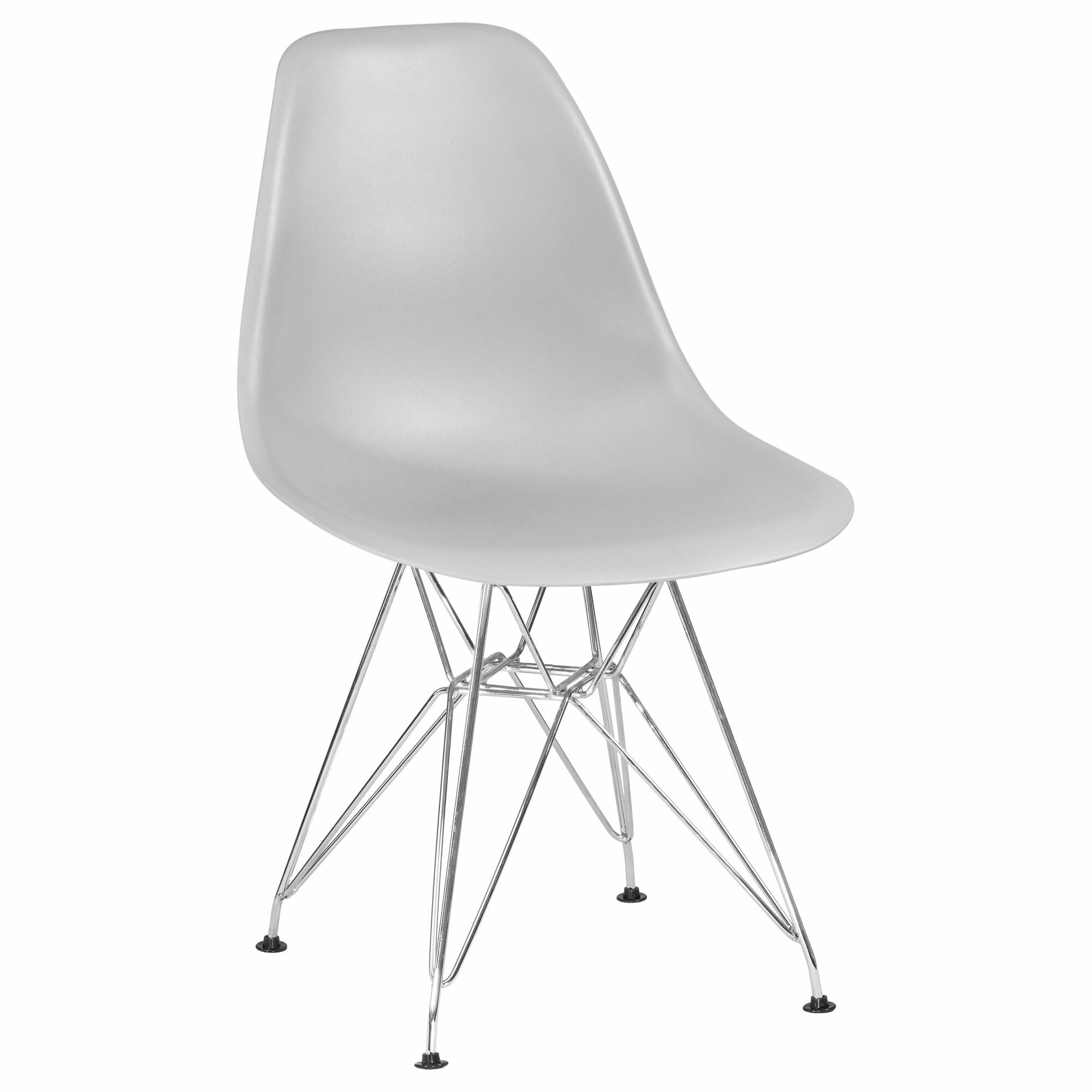 фото Стул DOBRIN 638APP-LMZL DSR светло-серый (GR-01), хромированная сталь