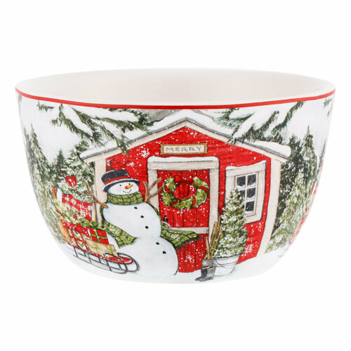 Салатник порционный Certified Int. Дом снеговика-2 14 см, керамика