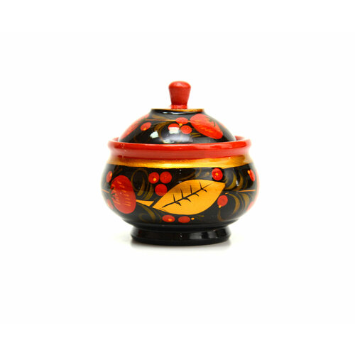 Солонка деревянная расписная хохлома D8 H9 590₽