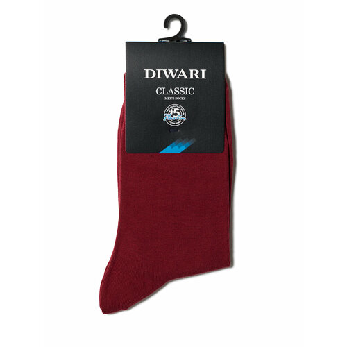 Носки Diwari, размер 27(42-43), бордовый носки и гетры diwari носки мужские classic 3 пары 5с 08сп 2 шт