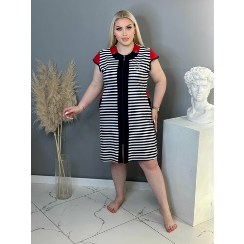 фото Халат , размер 54, красный lovin