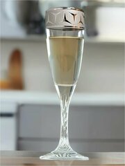 Подарочный набор бокалов / фужеров для шампанского с алмазной гравировкой PROMSIZ драйв, 150 мл, 6 шт.