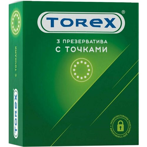 Презервативы Torex с точками 3шт х 2шт