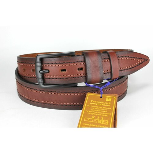 фото Ремень dnka, размер 120, коричневый