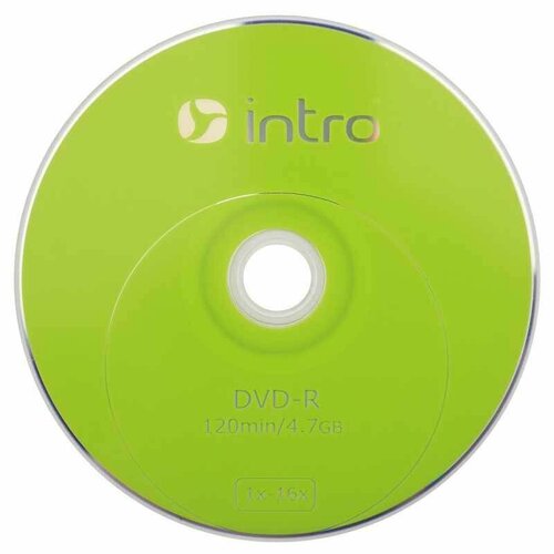 Носители информации DVD-R INTRO 16х 4,7GB Shrink 10 шт. в упаковке