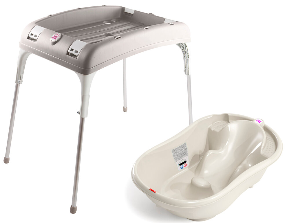 Комплект ванноская Ok Baby Onda + подставка Белый