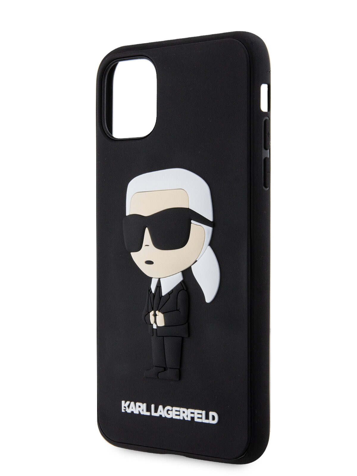 Lagerfeld для iPhone 11 чехол 3D Rubber NFT Karl Ikonik Hard Black