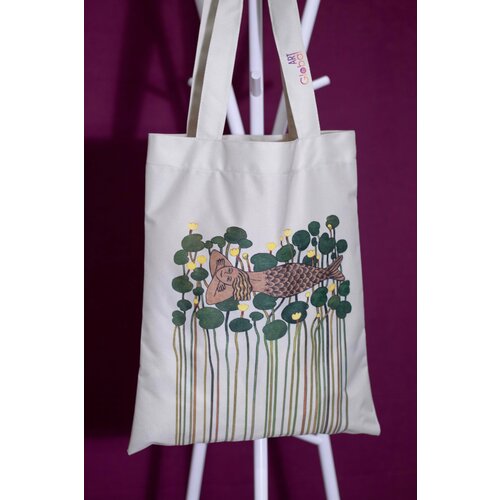 Сумка шоппер , фактура зернистая, мультиколор