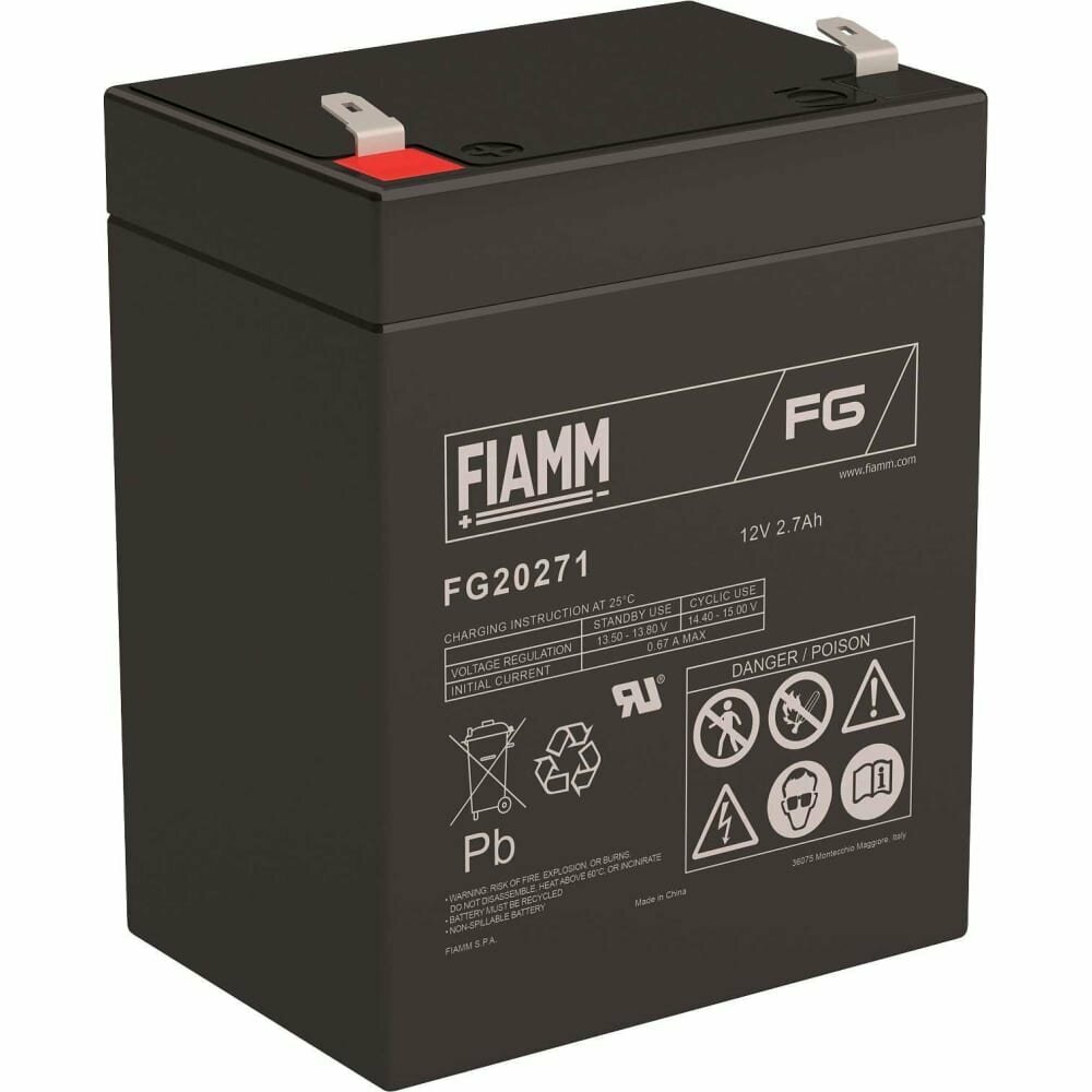 FIAMM Аккумуляторная батарея 12В - 2,7Ач FG20271