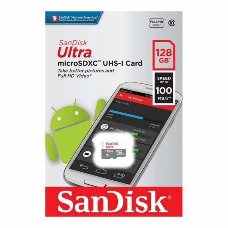 Карта памяти microSDXC UHS-I SANDISK Ultra Light 64 ГБ, 100 МБ/с, Class 10, , 1 шт., переходник SD - фото №6