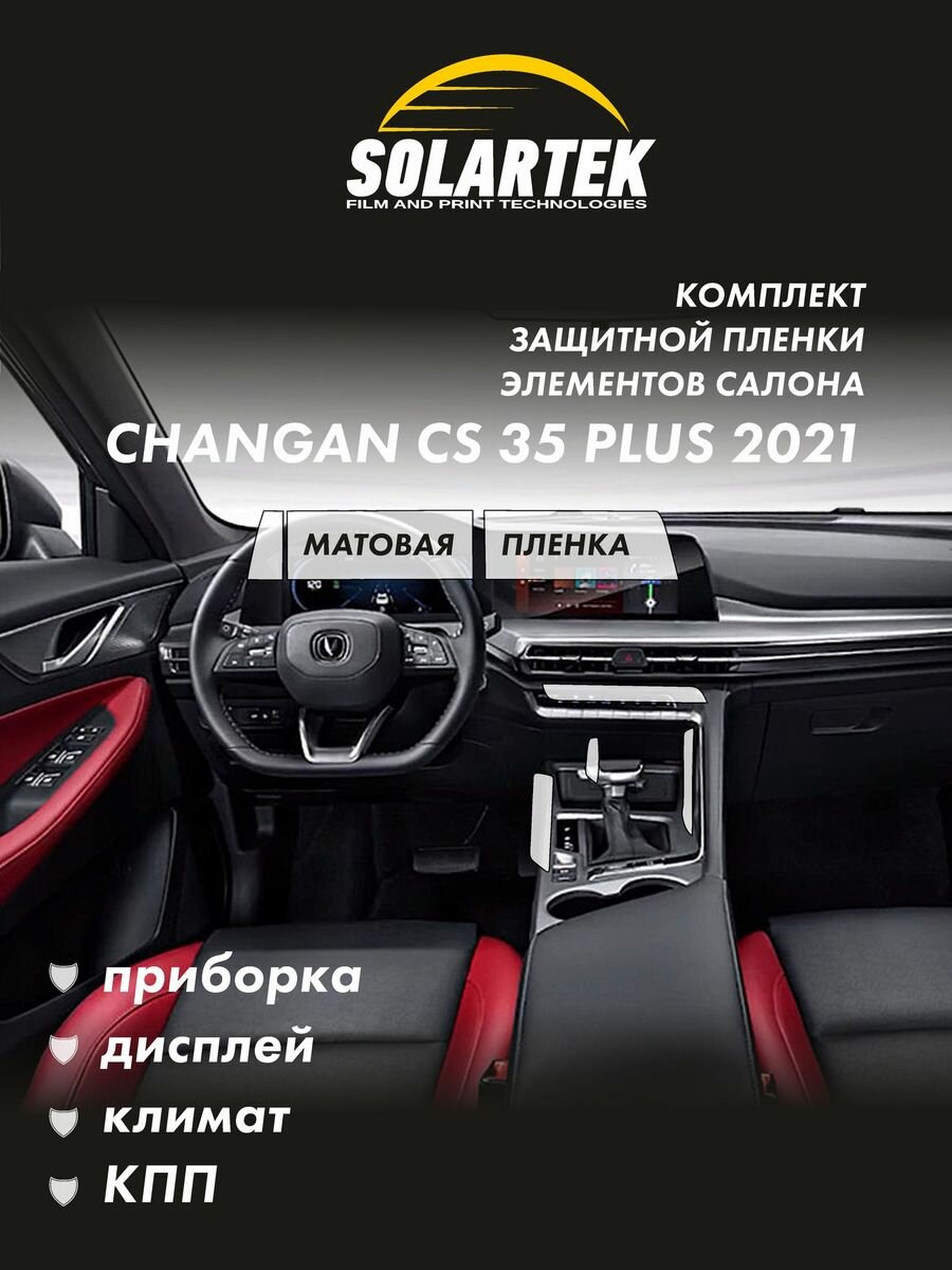 CHANGAN CS35 Plus 2021 Комплект защитных глянцевых пленок