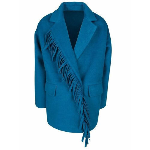 Пальто to be too, демисезонное, размер 164, голубой