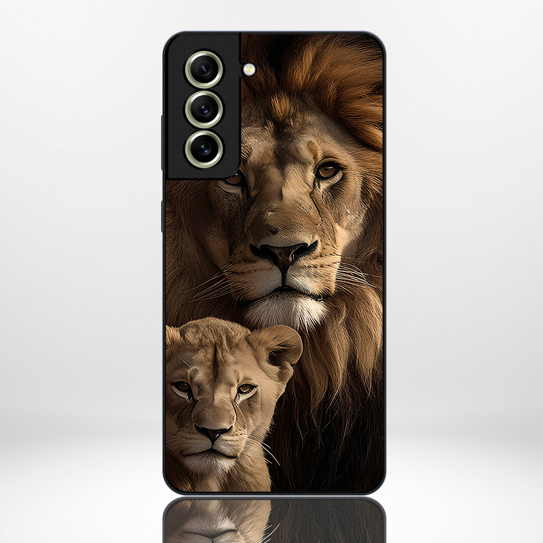 Чехол на Samsung S21 львы