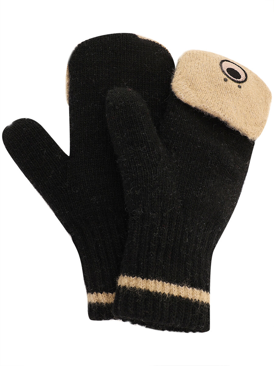 Варежки Noble People для мальчиков размер 18 черный