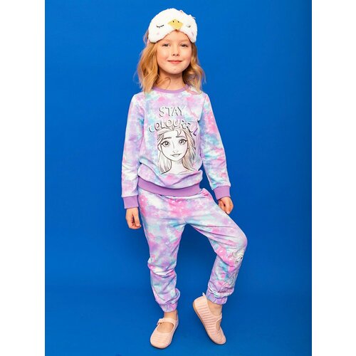 Пижама, размер 110, фиолетовый