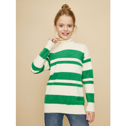 фото Свитер l'addobbo, размер 128, зеленый