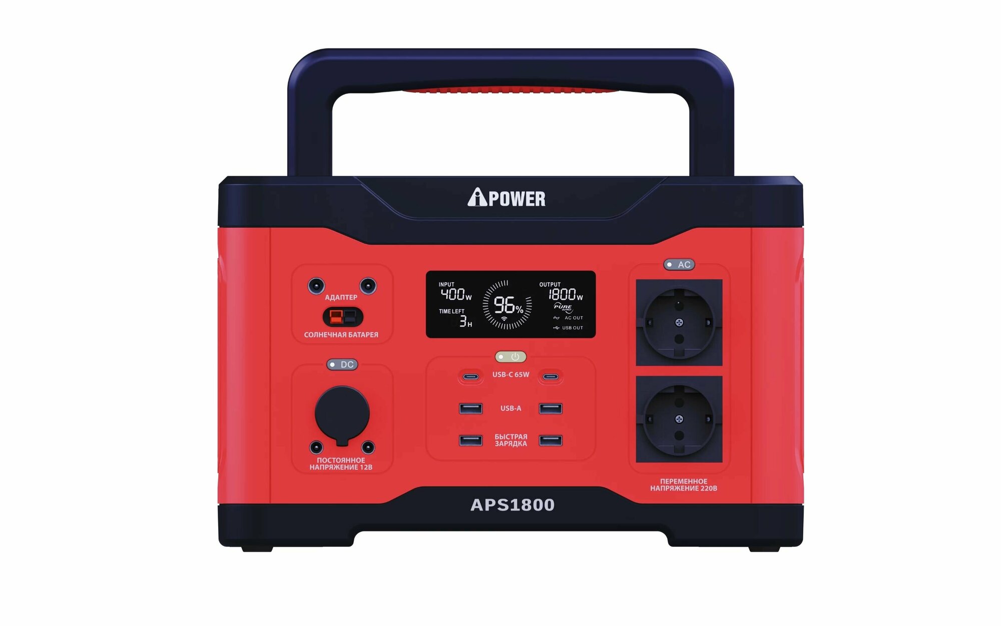 Аккумуляторная портативная электростанция A-IPOWER APS1800