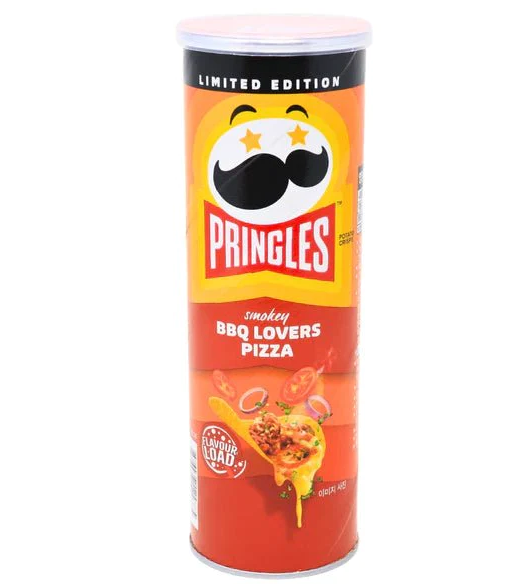 Чипсы Принглс Пицца для любителей Барбекю / PRINGLES BBQ LOVER'S PIZZA 110гр (Корея)