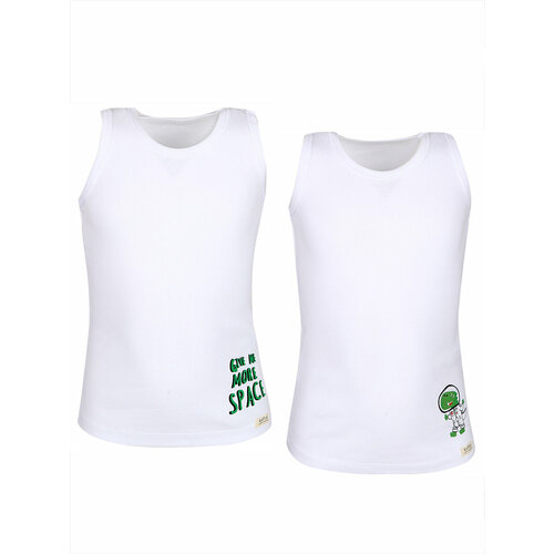 фото Майка , размер 116/122, белый katia&bony