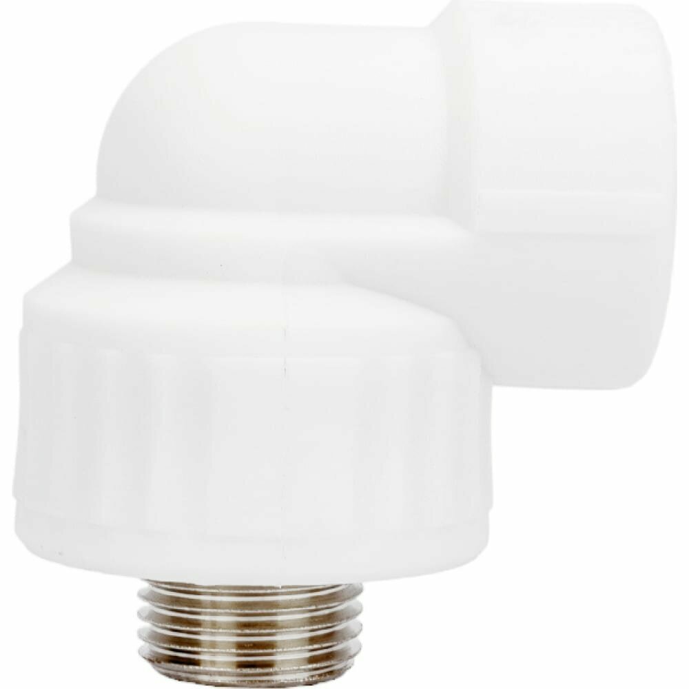 Комбинированный угольник VALFEX PP-R белый 25х1/2 дюйма НР 10126125 127-0594