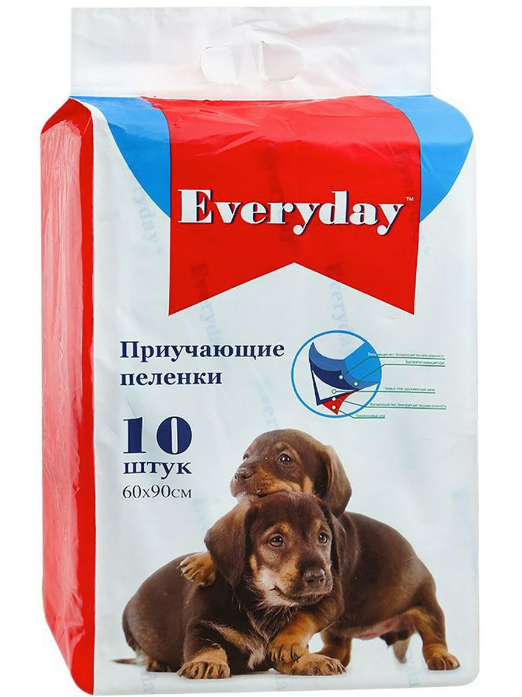 "EVERYDAY" - гелевые пеленки для домашних животных, 10 штук, 60 х 90