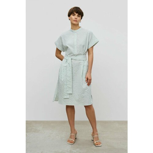 фото Платье baon, размер 50, белый, зеленый