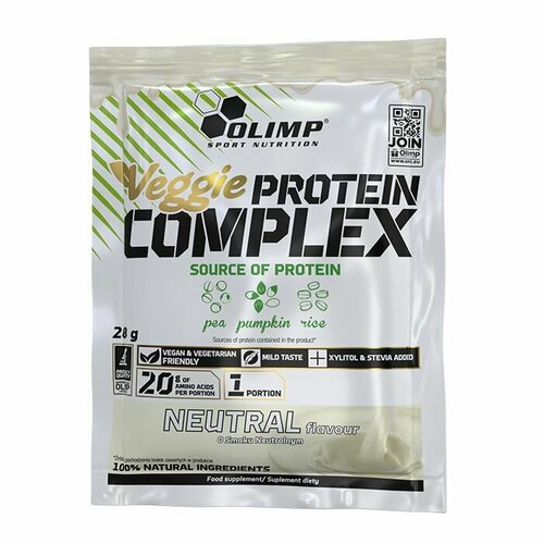 Вегги Растительный Протеин Веган Комплекс OLIMP VEGGIE PROTEIN COMPLEX 20 шт. * 28 гр. Нейтральный