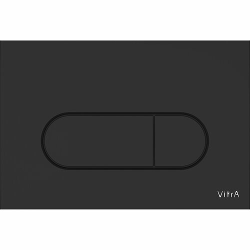 Клавиша смыва двойная VITRA Root Round пластик, цвет черный матовый 740-2211 черный, белый, черный матовый