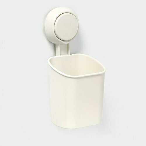 Держатель для зубных щёток на вакуумной присоске 97719 см цвет белый 645₽