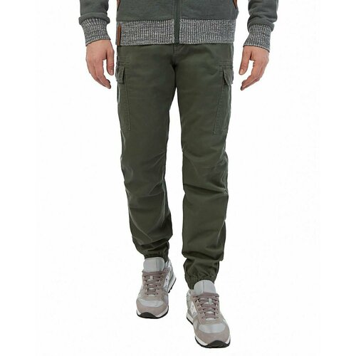 фото Брюки vintage industries, размер w38/l32, зеленый