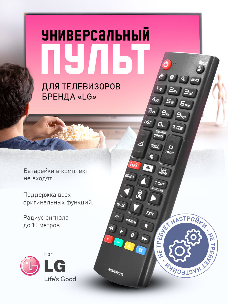 Пульт для телевизора LG AKB75095312