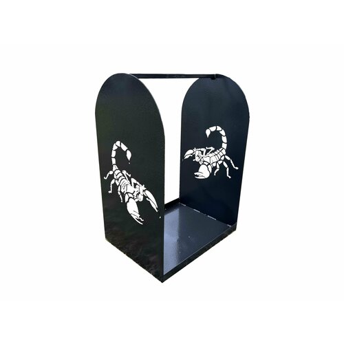 Дровница с рисунком - Скорпион