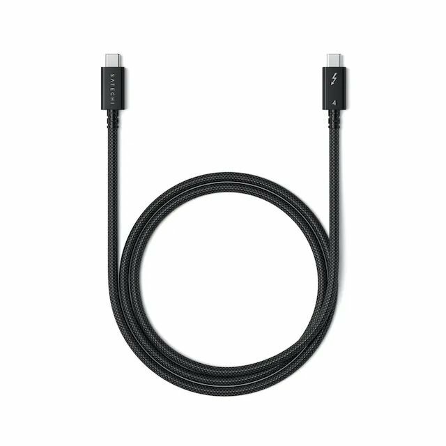 фото Кабель Satechi Thunderbolt 4 Pro (1m), для зарядки, передачи данных и видео, Черный, ST-YTB100K