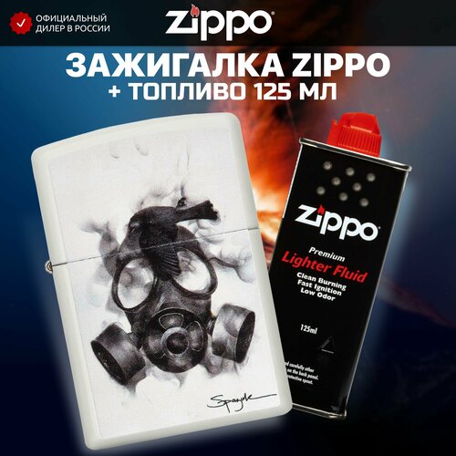 Зажигалка бензиновая ZIPPO 29646 Spazuk + Бензин для зажигалки топливо 125 мл