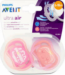 Пустышка Philips Avent Ultra Air SCF343/22 для девочек с рисунком силикон, 6-18 мес - фото №19