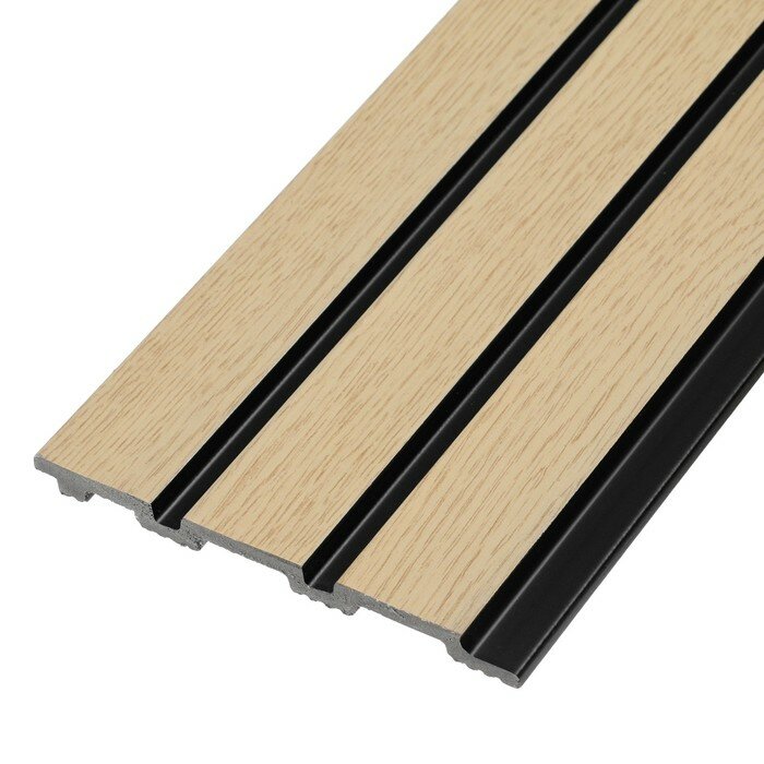 фото Панели 3D RAIL из вспененного полистирола Клен 2800х120х10 мм 10123443