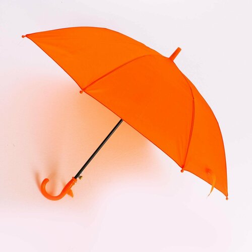 Зонт Funny toys, полуавтомат, купол 90 см, оранжевый