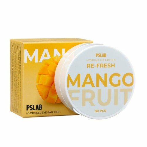 Патчи PSLAB против следов усталости с экстрактом манго, 80 шт. (комплект из 3 шт)
