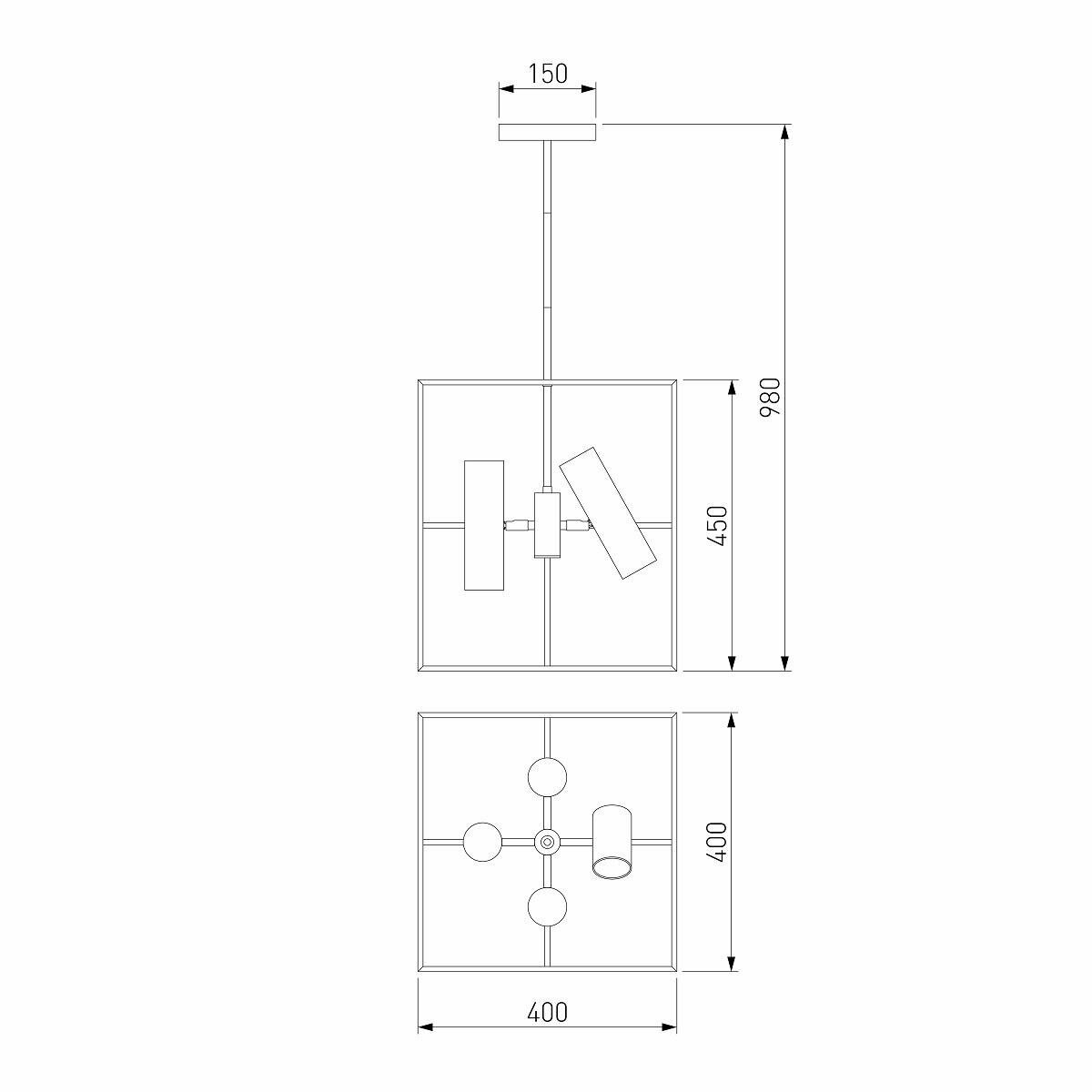 Потолочный светильник Eurosvet 70142/8 латунь (a060669) Евросвет - фото №9