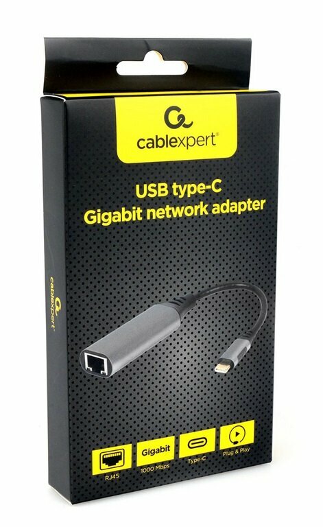 Сетевая карта Gembird Cablexpert USB-C - Ethernet A-USB3C-LAN-01