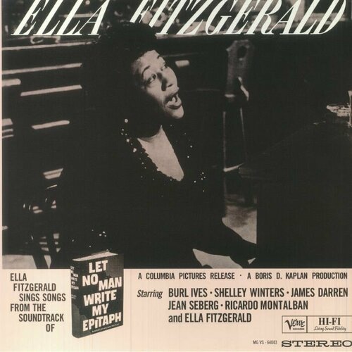 Fitzgerald Ella Виниловая пластинка Fitzgerald Ella Sings Songs From Let No Man Write My Epitaph