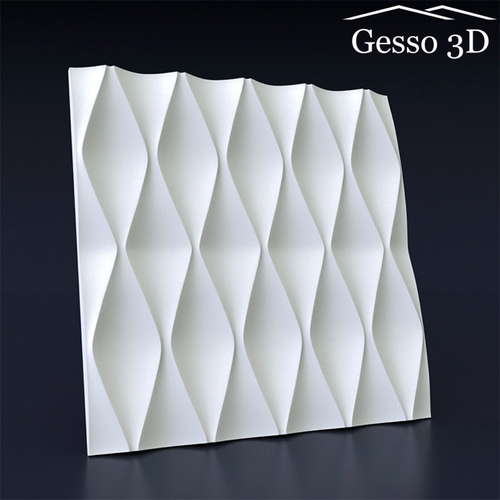 Гипсовая панель Gesso 3D Глобула 500x500x25 мм, Упаковка 20 шт, 5 м2