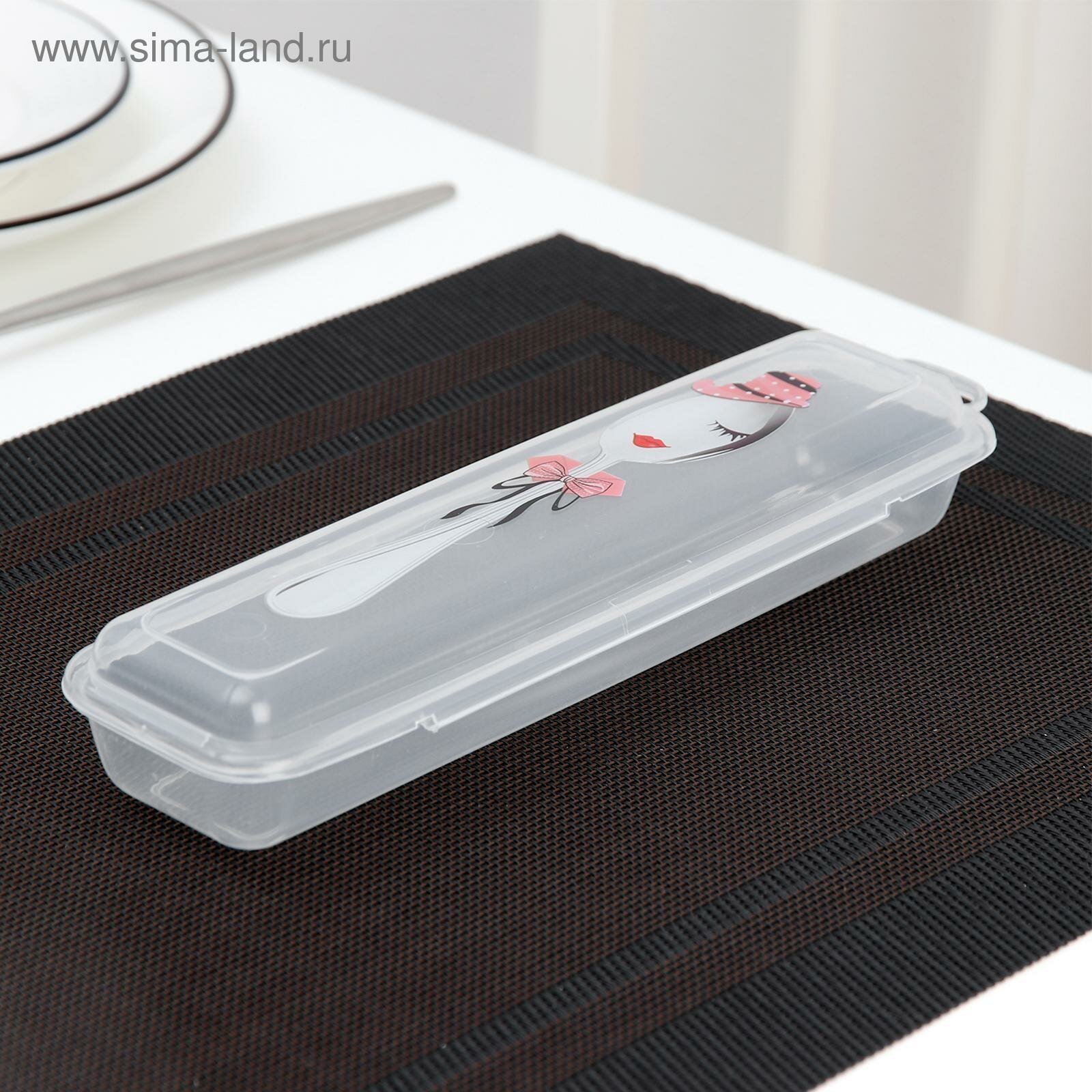 фото Футляр для столовых приборов, 24×7,5×3,8 см, рисунок микс