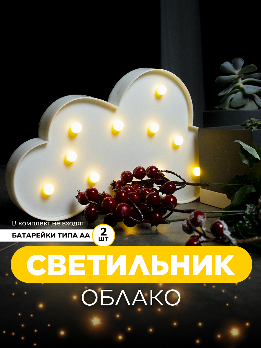 фото Пластмассовый cветильник "Облако"